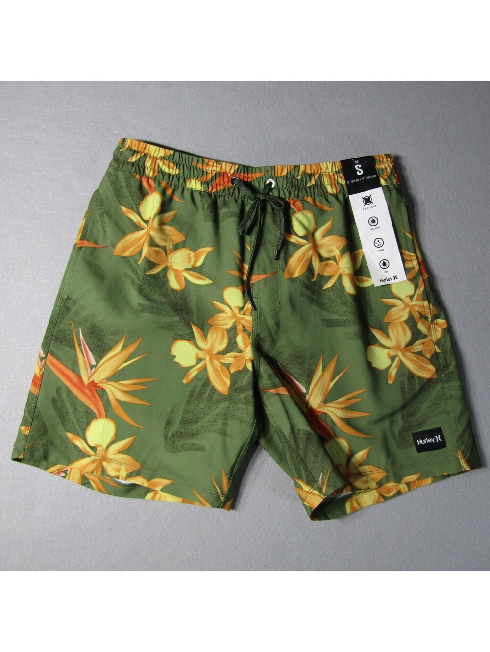NWT Hurley Cannonball Volley 17 Swim Shorts Men's S Malverde 2